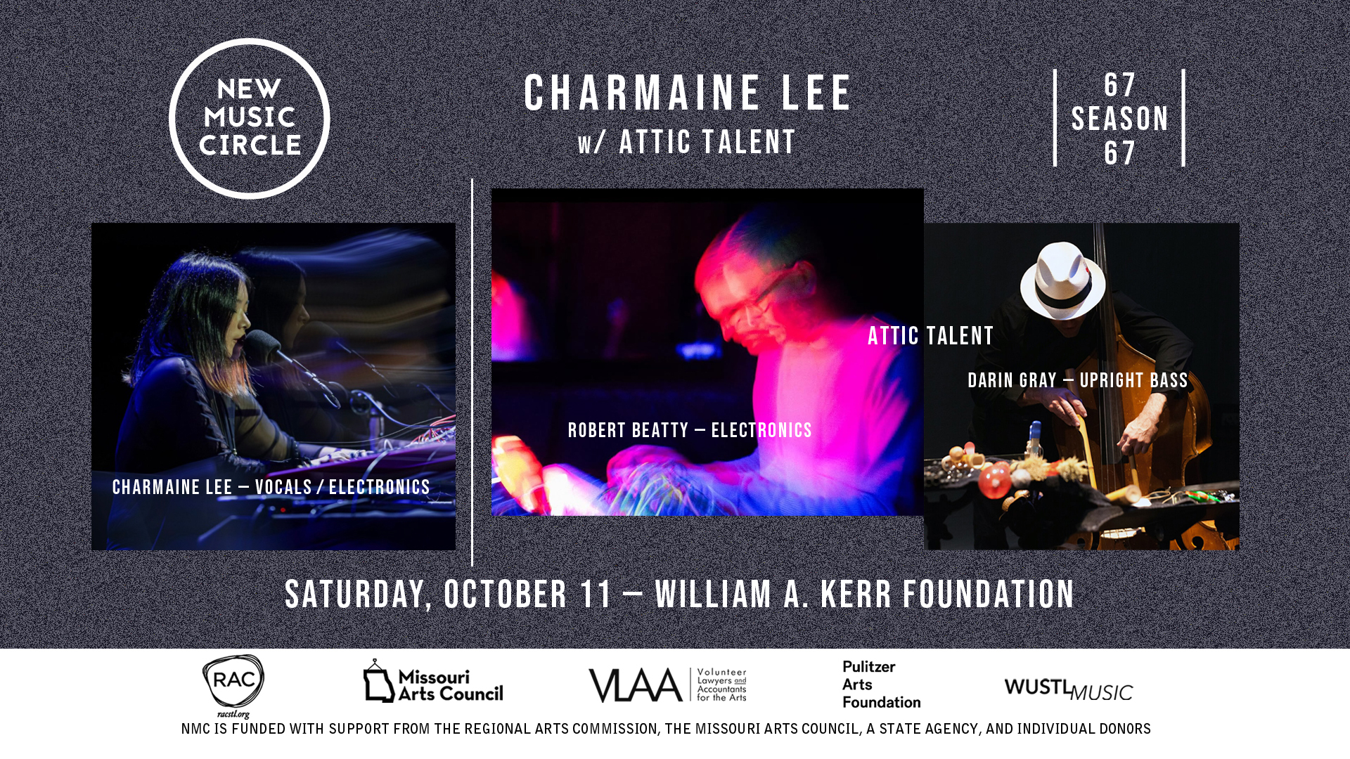 Charmaine Lee and Attic Talent flyer