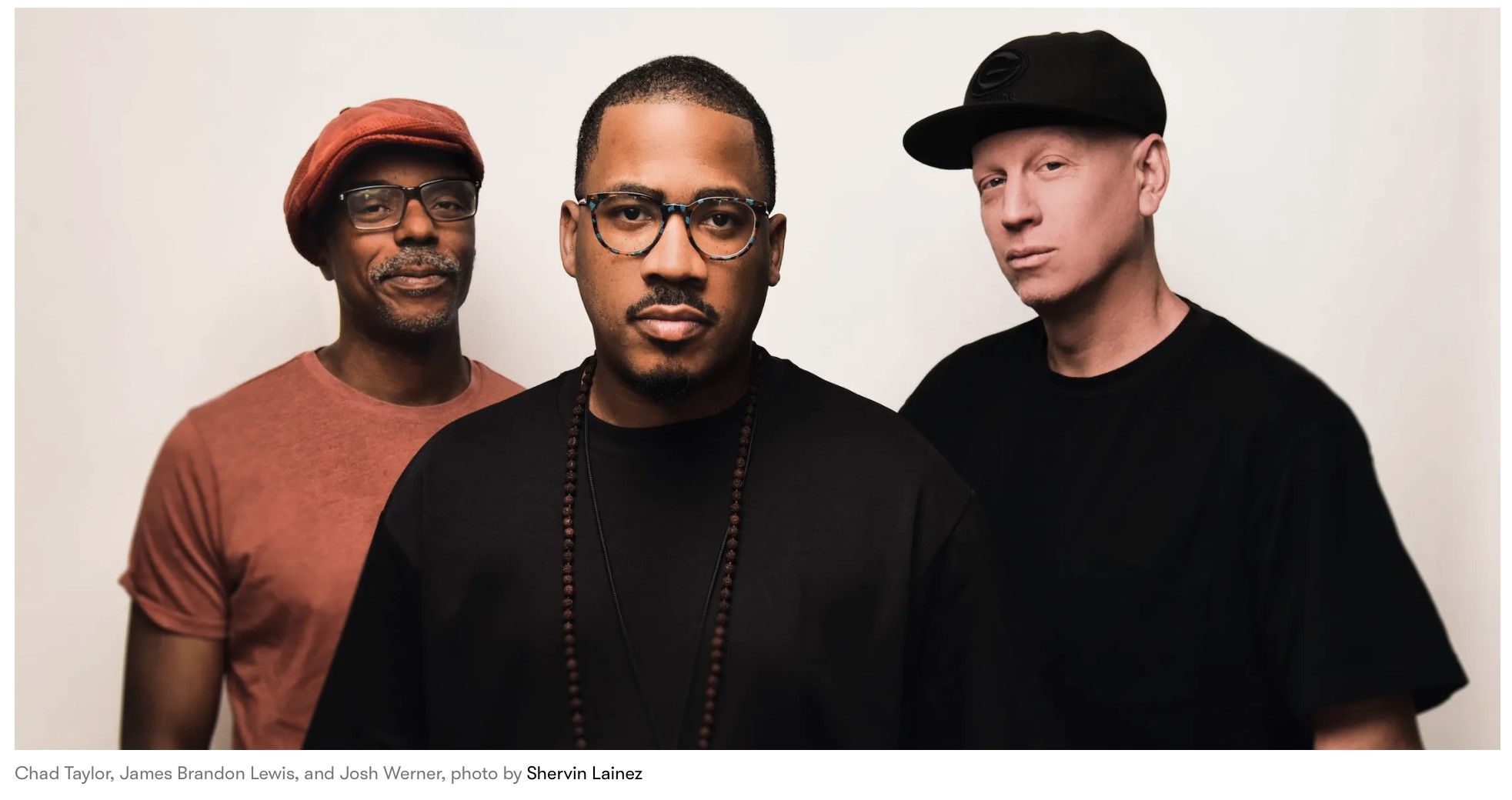 James Brandon Lewis Trio photo by Shervin Lainez